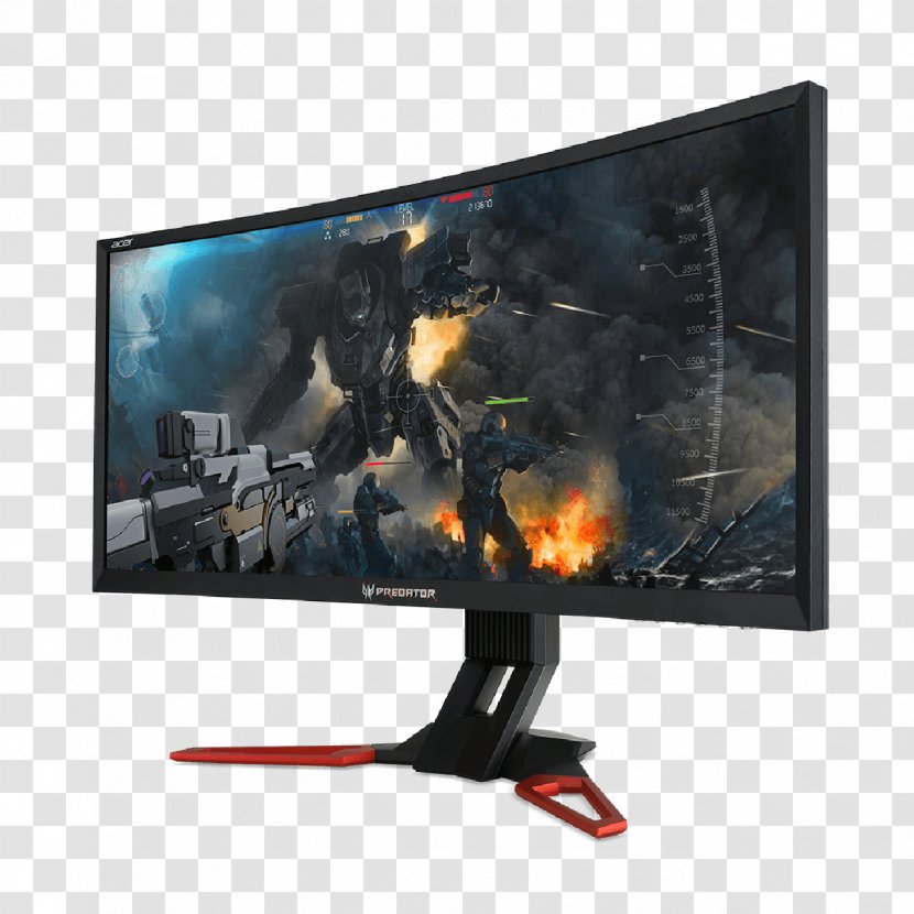 Predator X34 Curved Gaming Monitor Laptop Acer Aspire Z Nvidia G-Sync - Computer Monitors Transparent PNG