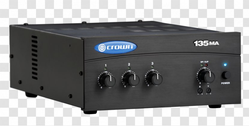 Audio Power Amplifier Microphone Mixers Crown International - Bass Volume Transparent PNG