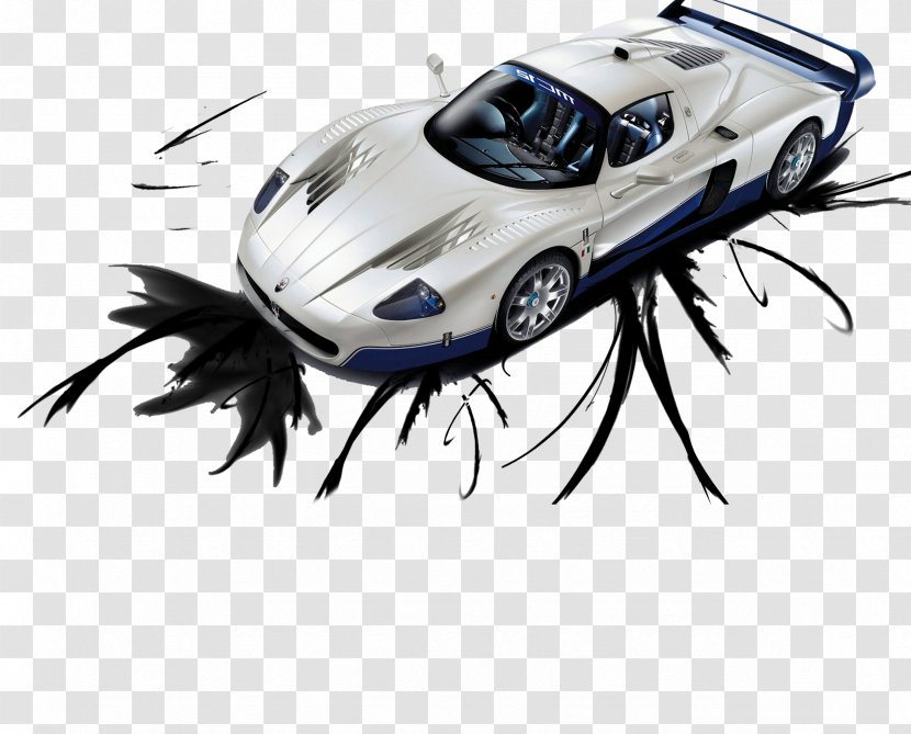 Sports Car Ferrari Bugatti Veyron Audi S5 - Hd Share - Chinese Ink Painting Style Silver Transparent PNG