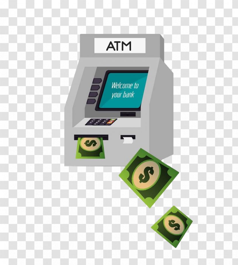 Automated Teller Machine Euclidean Vector Bank - Photography - Hand-painted ATM Transparent PNG