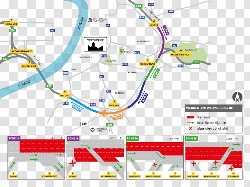 R1 Ring Road Brussels Traffic Congestion Agentschap Wegen En Verkeer - Diagram - Organization Transparent PNG