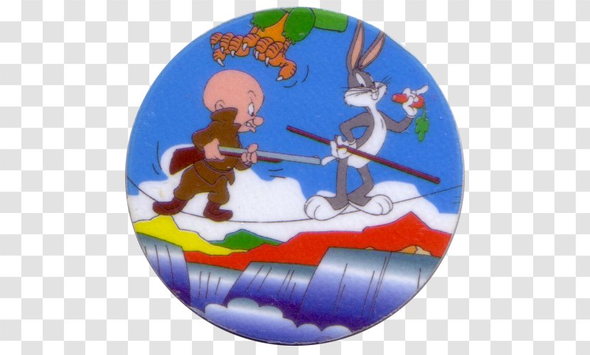 Elmer Fudd Milk Caps Looney Tunes Bugs Bunny Tazos - Christmas Day - Coyote Transparent PNG