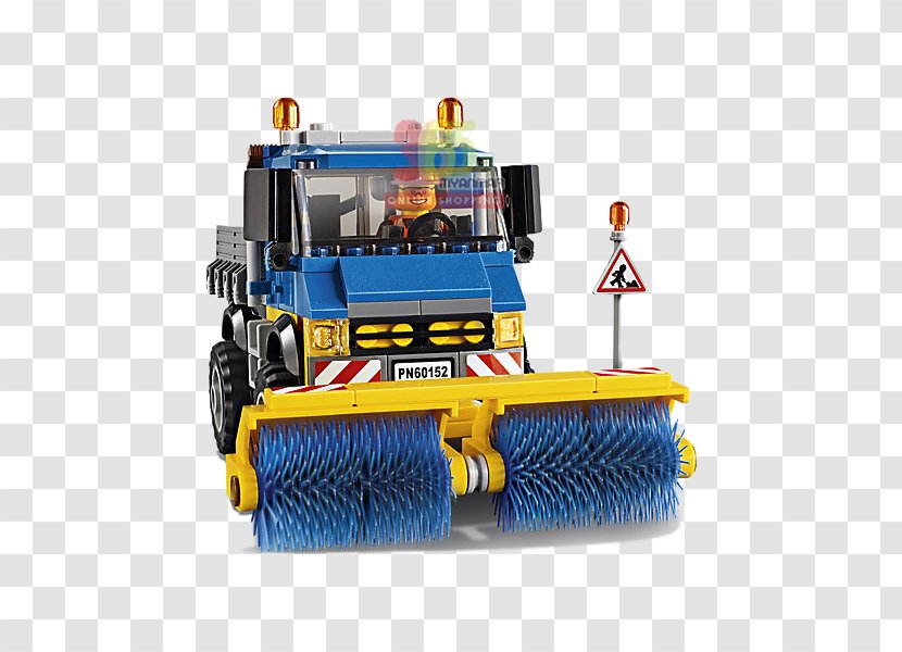 lego sweeper and excavator