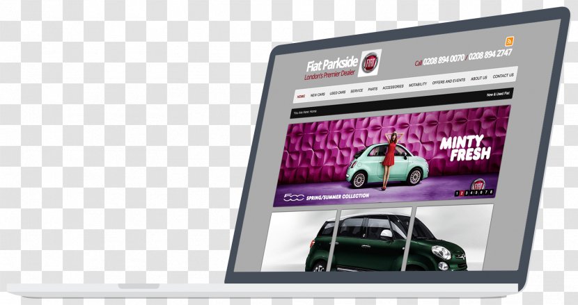 Parkside Garage (Fiat) Responsive Web Design Car Fiat Automobiles - Gadget Transparent PNG