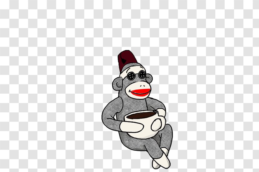 Bear Primate Cartoon Christmas Ornament - Fictional Character - Sock Monkey Transparent PNG