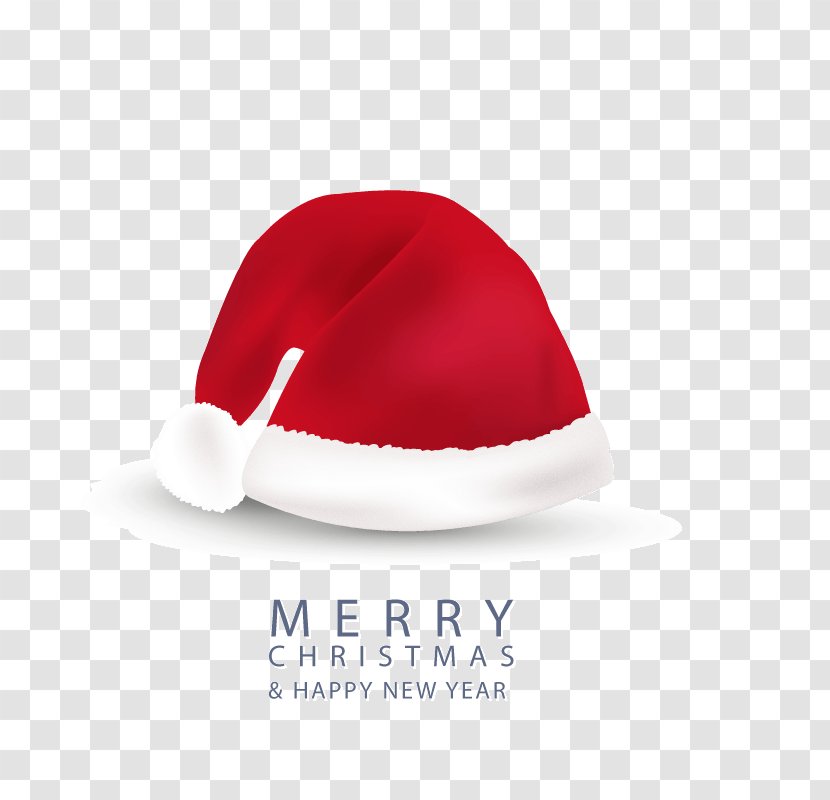Greeting Card Christmas Computer File - Product Design - Red Hats Vector Material Transparent PNG