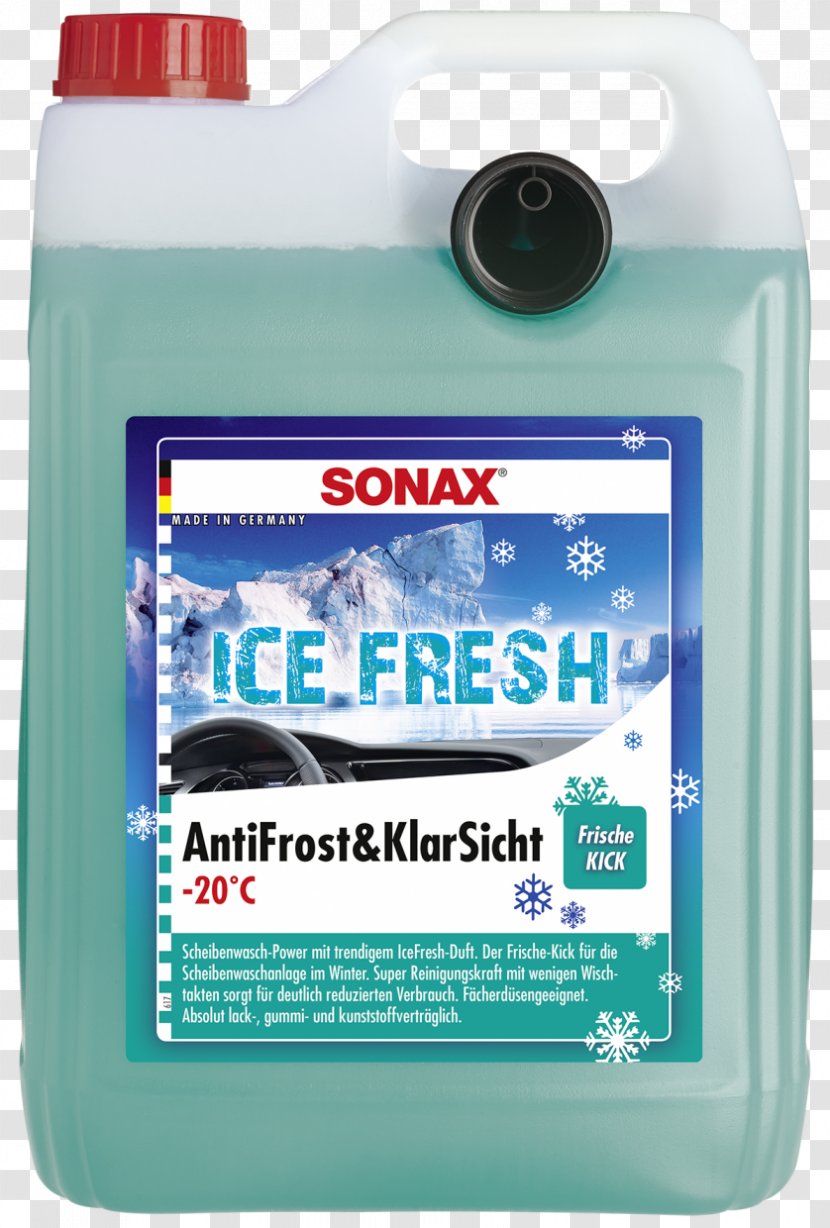 Car Antifreeze Ruitensproeier Vehicle Screen Wash Frostschutz - Ice - Fresh Transparent PNG