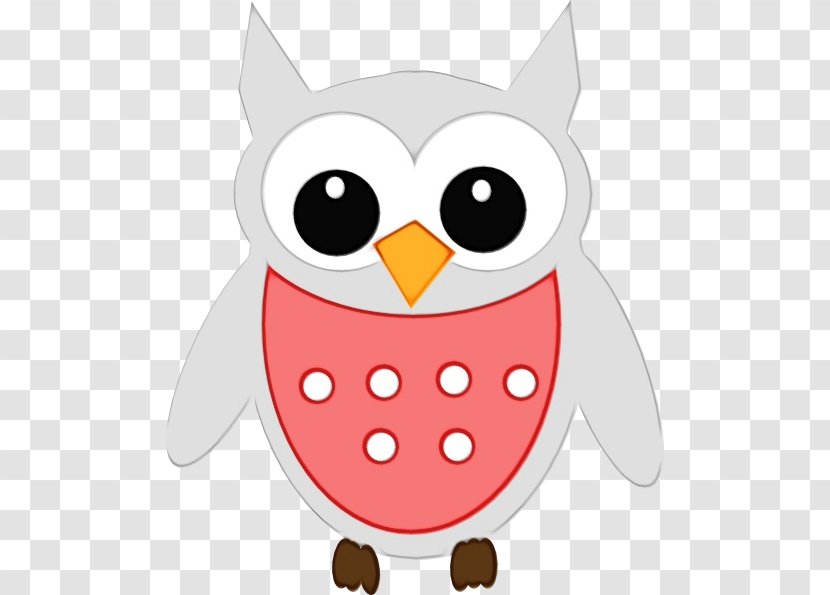 Owl White Cartoon Clip Art Bird - Of Prey - Eastern Screech Transparent PNG