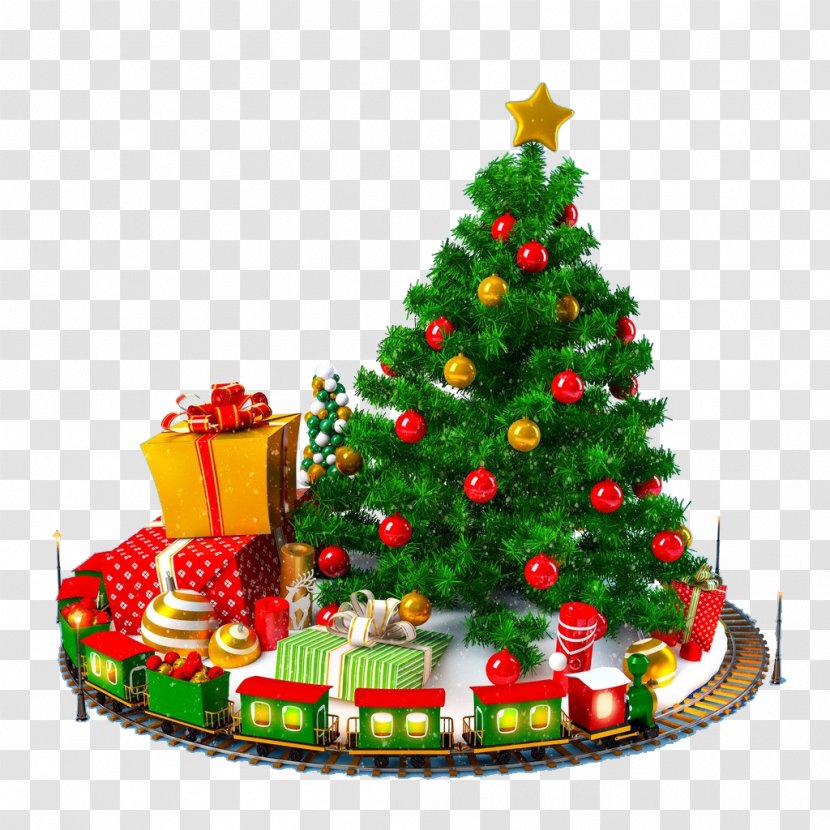 Christmas Tree Gift New Year Holiday - Pattern Transparent PNG