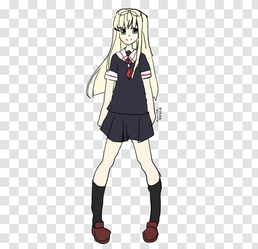 Pokémon X And Y School Uniform Serena Costume Clothing Accessories - Silhouette - Cosplay Transparent PNG