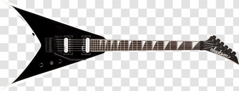 Jackson King V Guitars Electric Guitar Fingerboard - Black And White Transparent PNG
