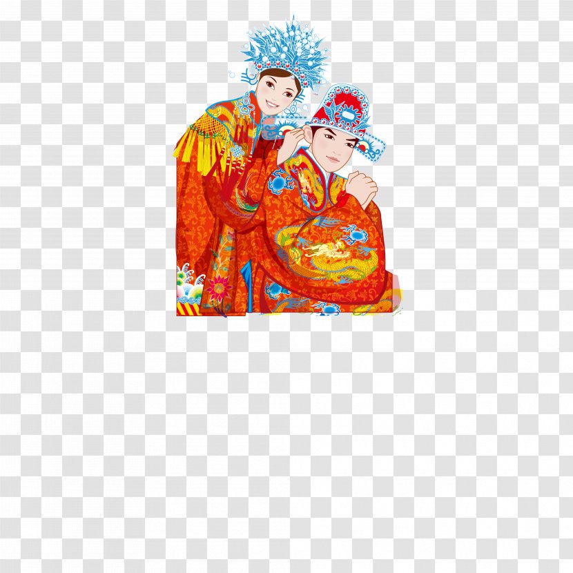 Wedding Photography Chinese Marriage - Traditional Bride And Groom Transparent PNG