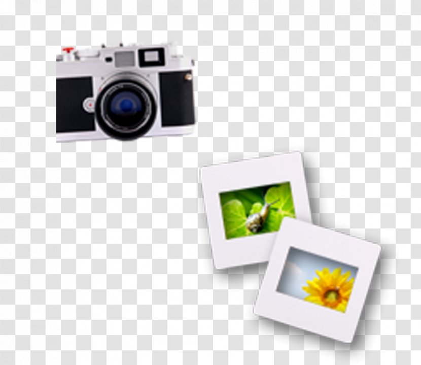 Camera - Designer - Black Simple Photo Decoration Pattern Transparent PNG