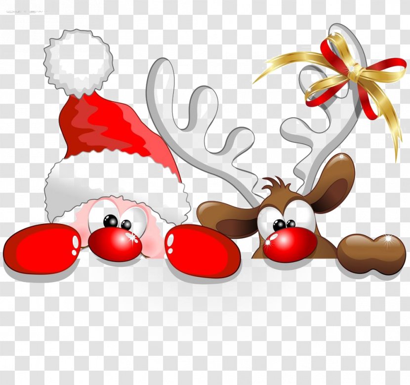 Santa Claus Reindeer Christmas Cartoon Clip Art - Drawing - Creative Transparent PNG