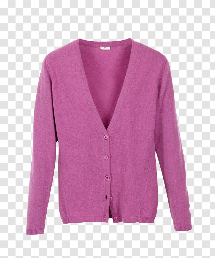 Cardigan Neck Pink M Sleeve Product - Outerwear - Hortensie Transparent PNG
