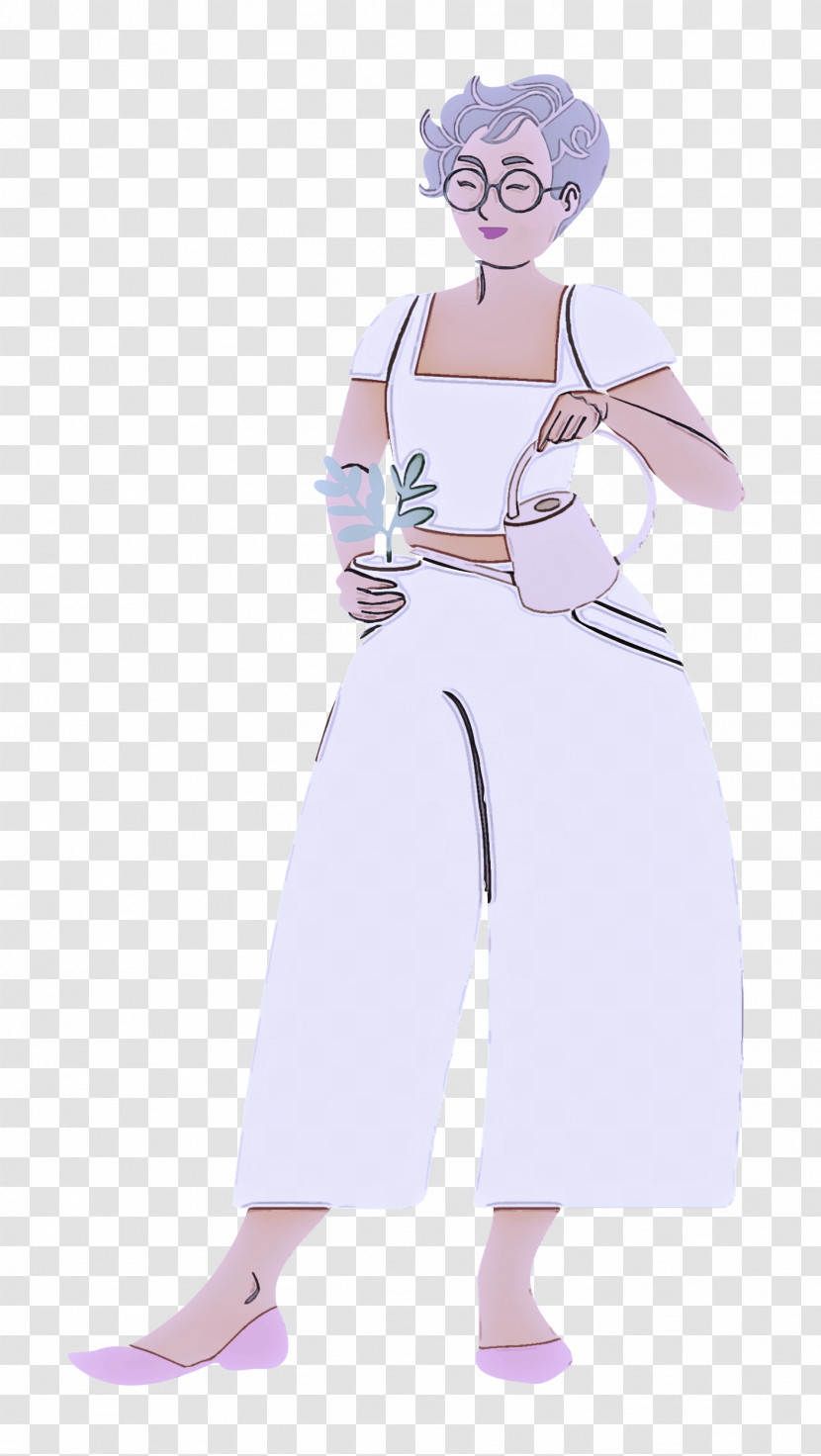 Standing Girl Woman Transparent PNG