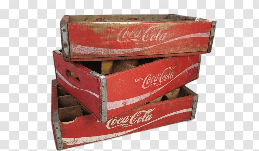 Coca-Cola Cardboard Box Wooden - Wood - Food Boxes Transparent PNG