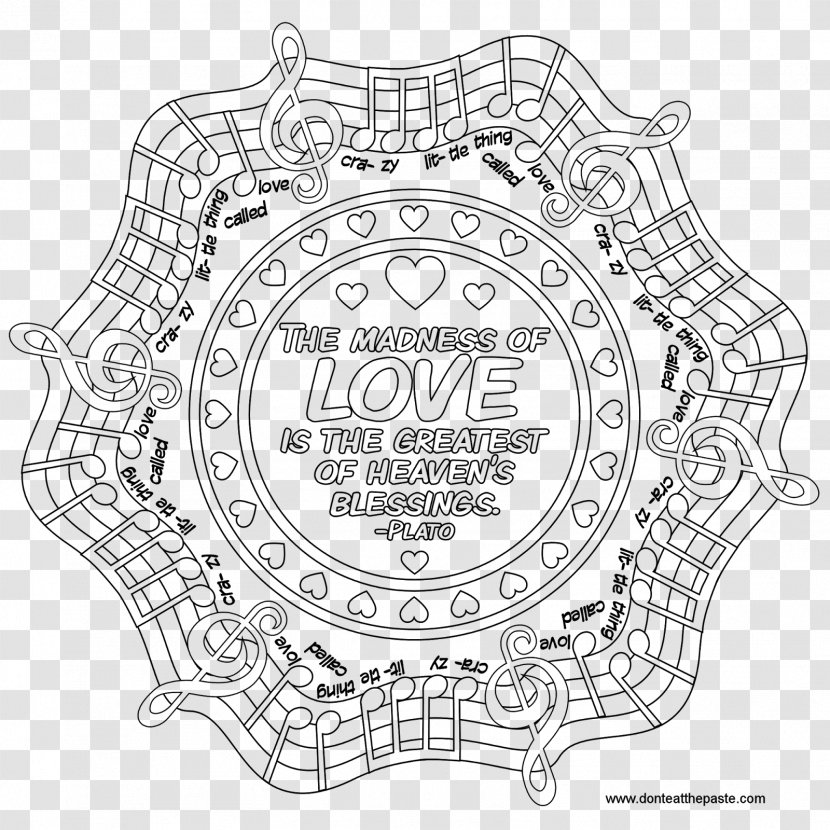 Mandala Coloring Book Free Love Meditation - Heart - Watercolor Transparent PNG