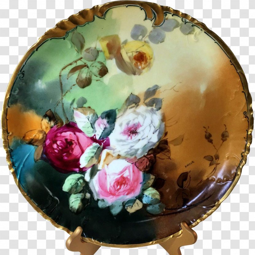 Plate Limoges China Painting Art - Work Of Transparent PNG