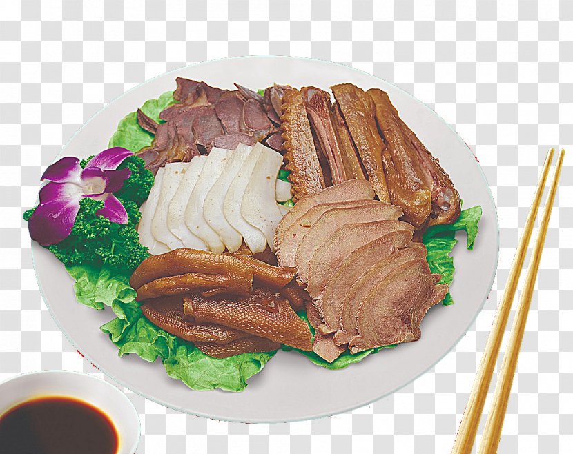 Domestic Goose Duck Roast Beef Red Cooking Meat - Recipe Transparent PNG