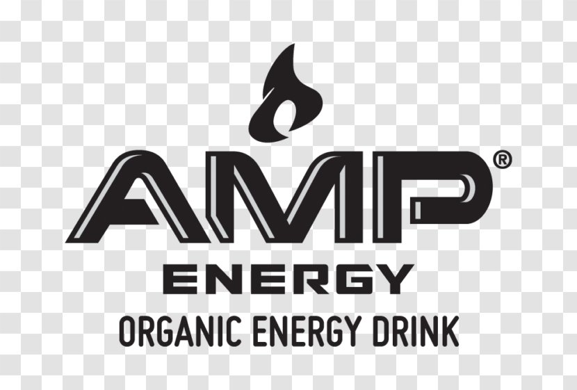 Logo AMP Organic Citrus Energy Drink 12 Fluid Ounce Sleek Can Brand Product - Bar Transparent PNG