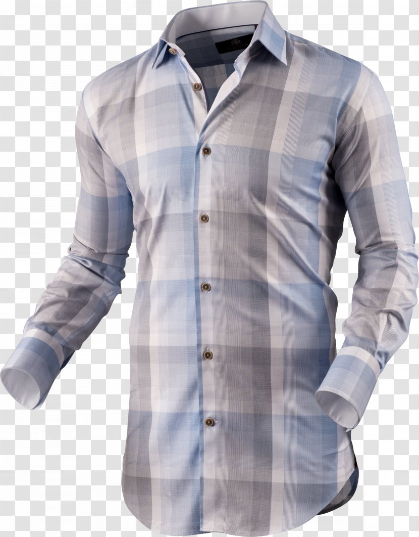 Dress Shirt Long-sleeved T-shirt Tartan Blouse Transparent PNG