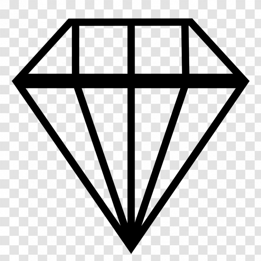 Gemstone Diamond Silhouette Transparent PNG
