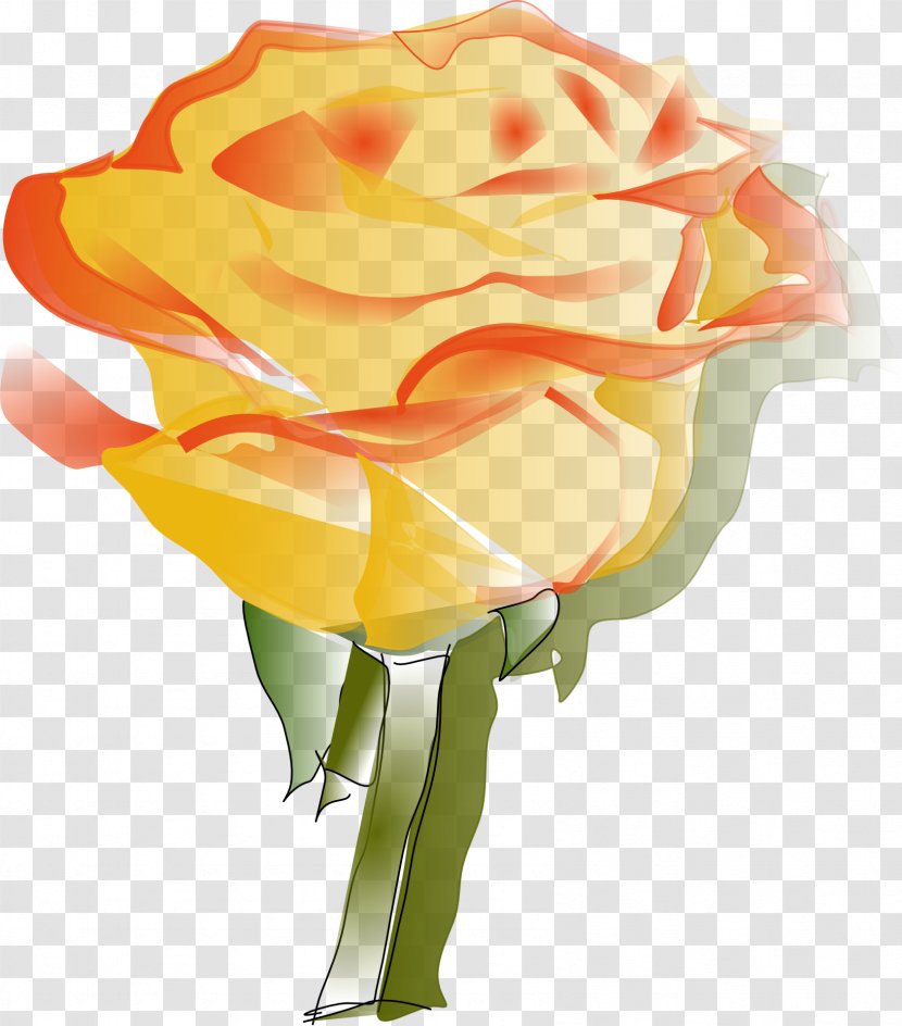 Rose Clip Art - Yellow Transparent PNG