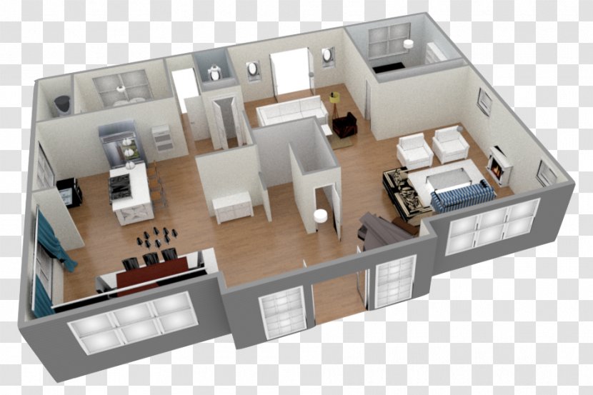3D Floor Plan House Virtual Tour Transparent PNG