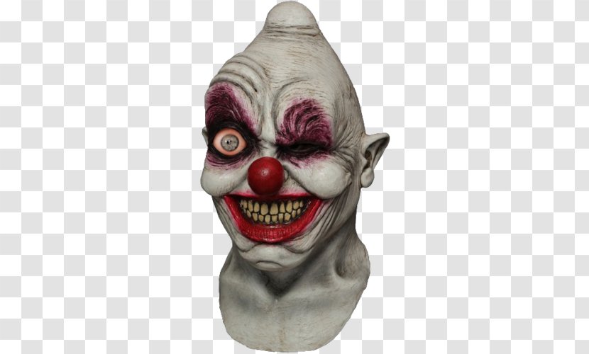 Latex Mask Clown Halloween Costume - Masque Transparent PNG