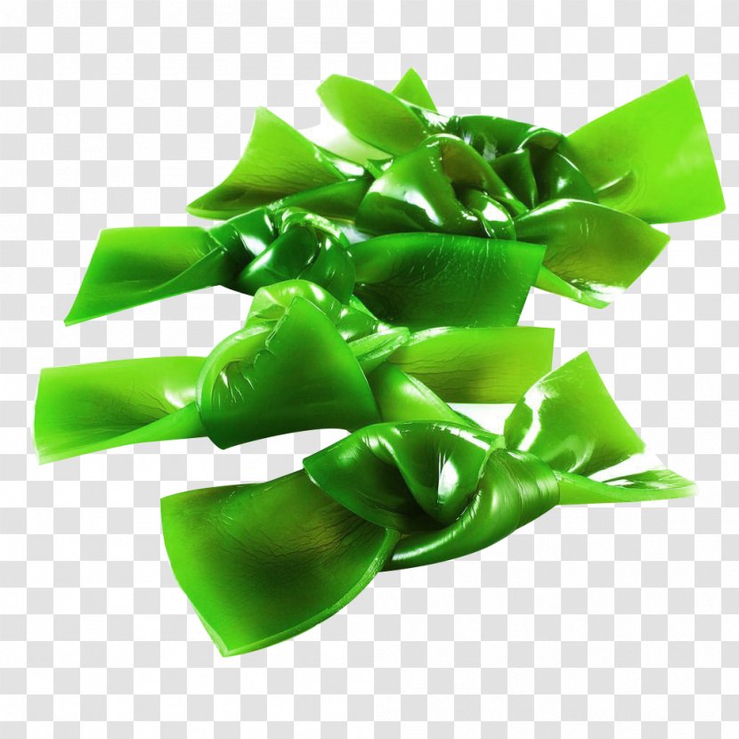 Miyeok-guk Saccharina Japonica Vegetable Kombu Food - Green - Sea Belt Knot Material Transparent PNG