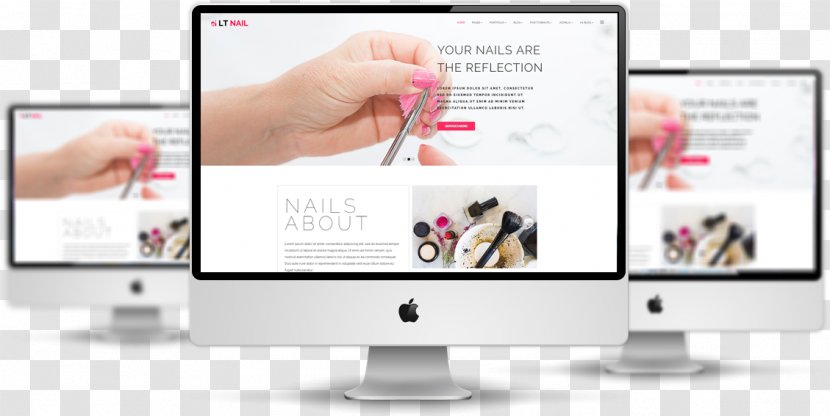Responsive Web Design Template System Beauty Parlour - Wordpress - Stylish Spa Transparent PNG