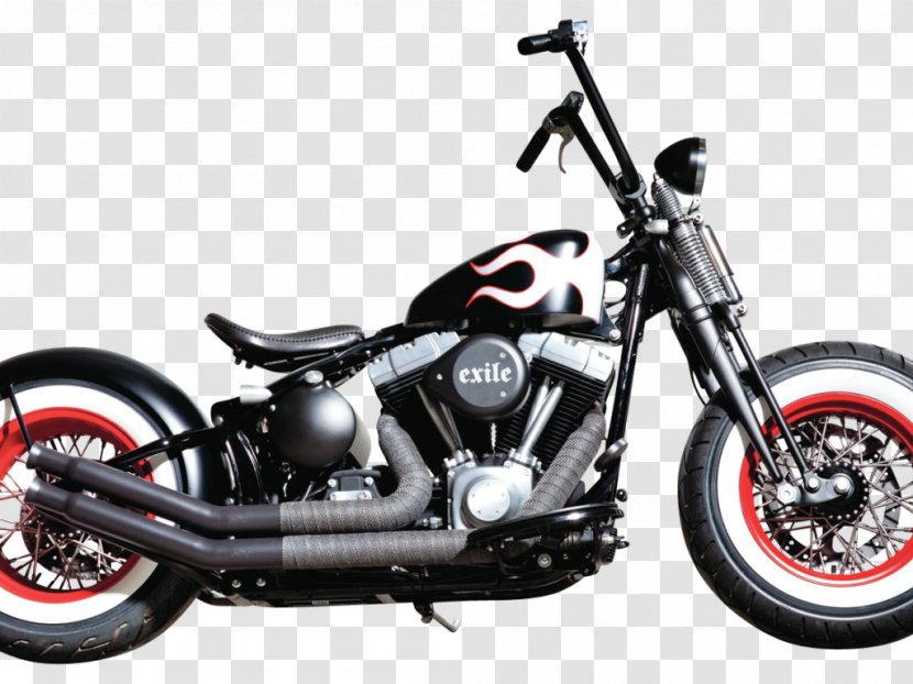 Harley-Davidson Custom Motorcycle Bobber Softail - Scooter Transparent PNG