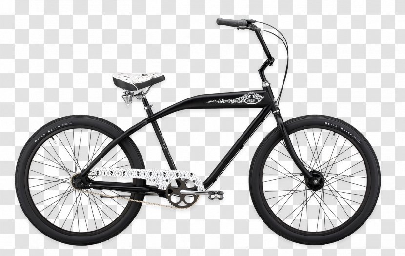 Cruiser Bicycle Felt Bicycles Giant - Black Retro Frame Material Transparent PNG