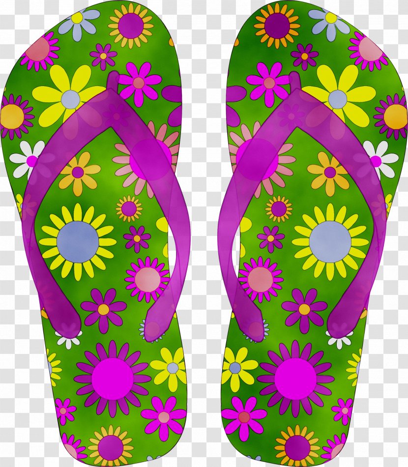 Flip-flops Slipper Shoe Sandal - Green Transparent PNG