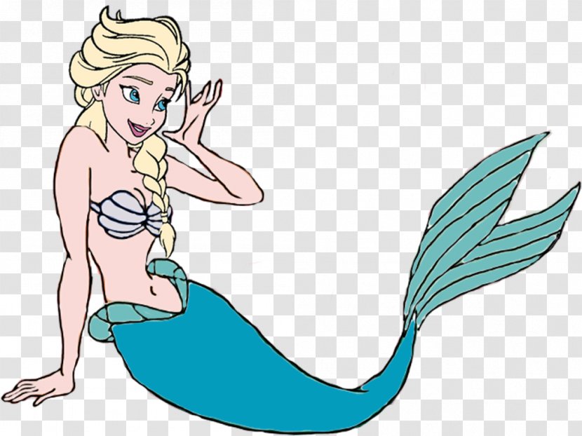 Mermaid Elsa Ariel Art - Fairy Transparent PNG