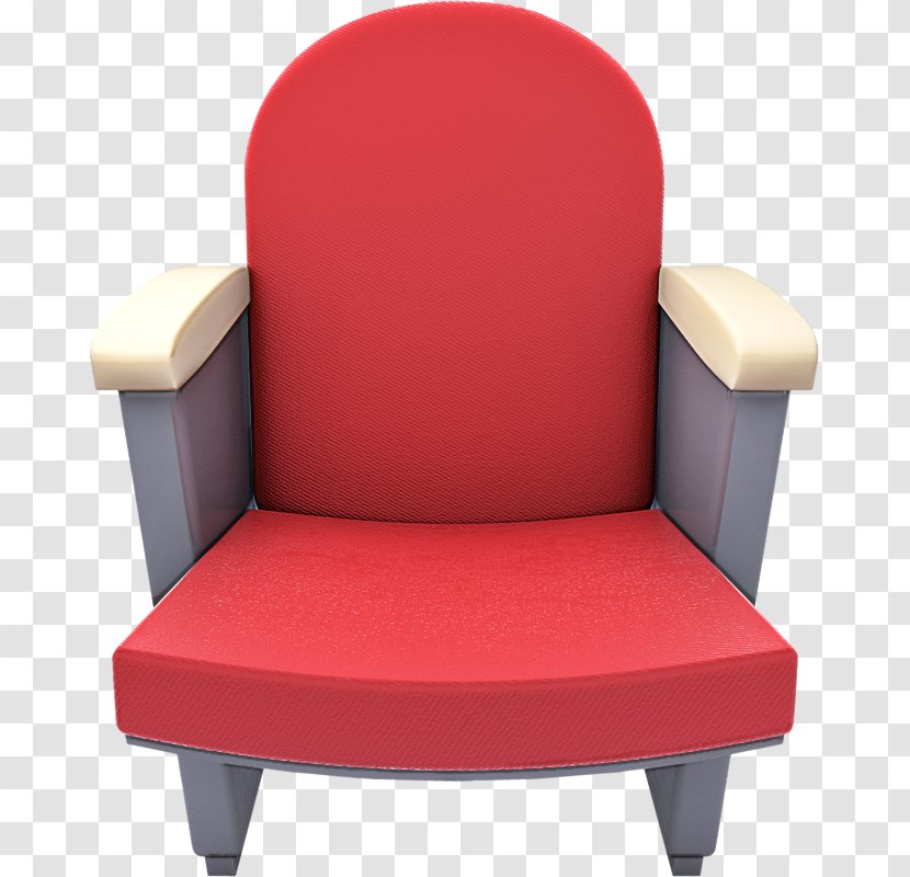 Furniture Chair Red Material Property Club - Plastic Comfort Transparent PNG