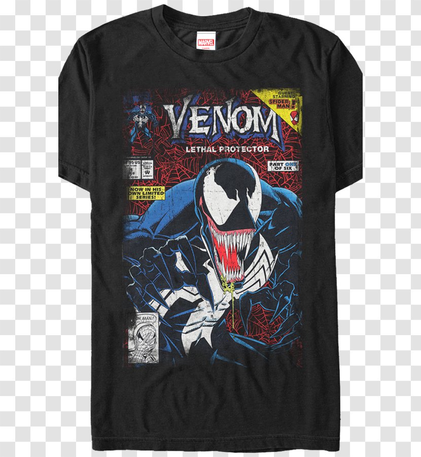 Venom: Lethal Protector Eddie Brock Spider-Man Symbiote - Spiderman - Marvel T-shirt Transparent PNG