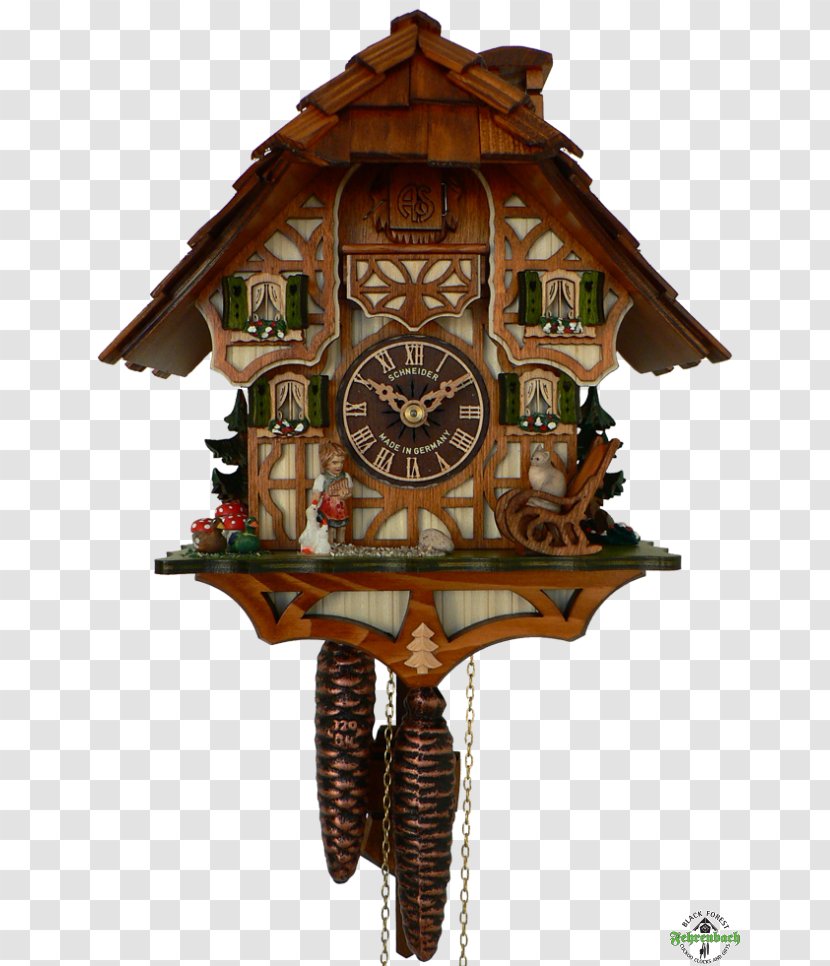 Anton Schneider Söhne Uhrenfabrik GmbH & Co. KG Cuckoo Clock Black Forest House - Movement Transparent PNG