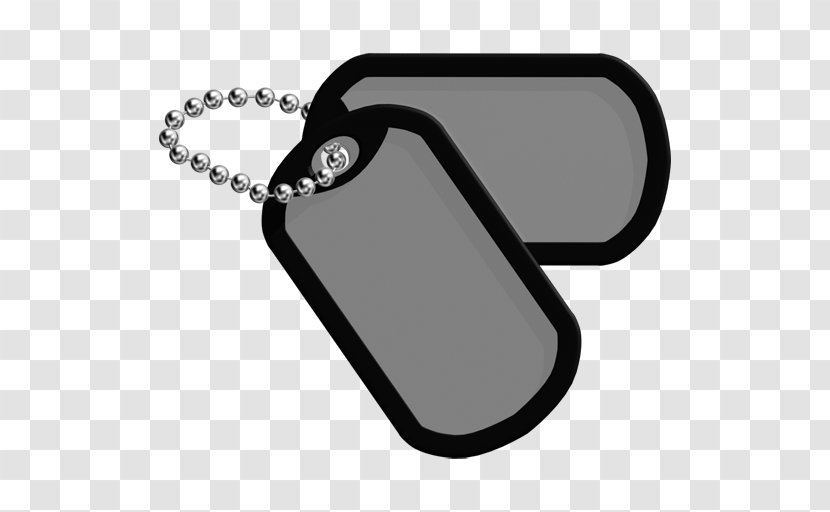 Dog Tag Military United States Army Block Switch - Black Transparent PNG