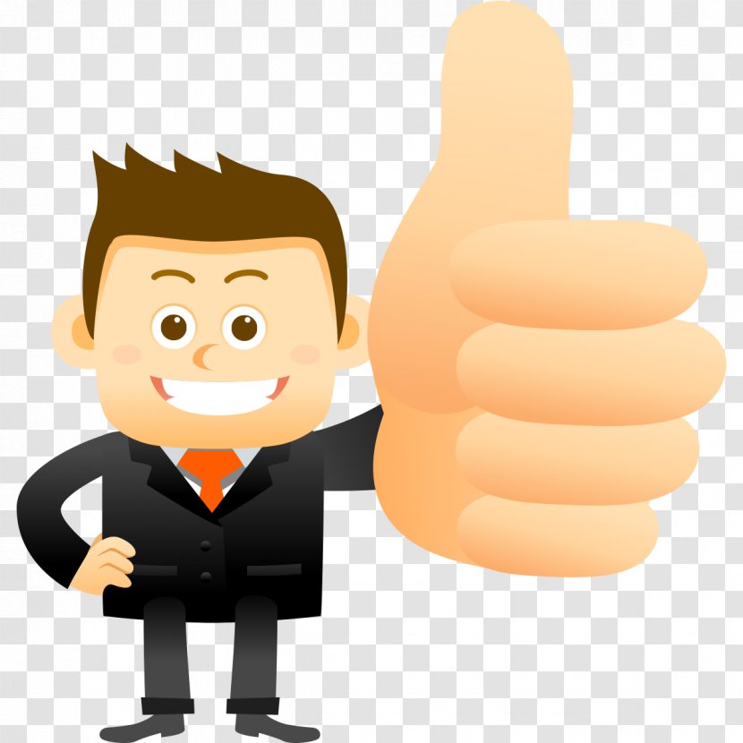 Thumb Signal Business Service - Thumbs - Management Transparent PNG