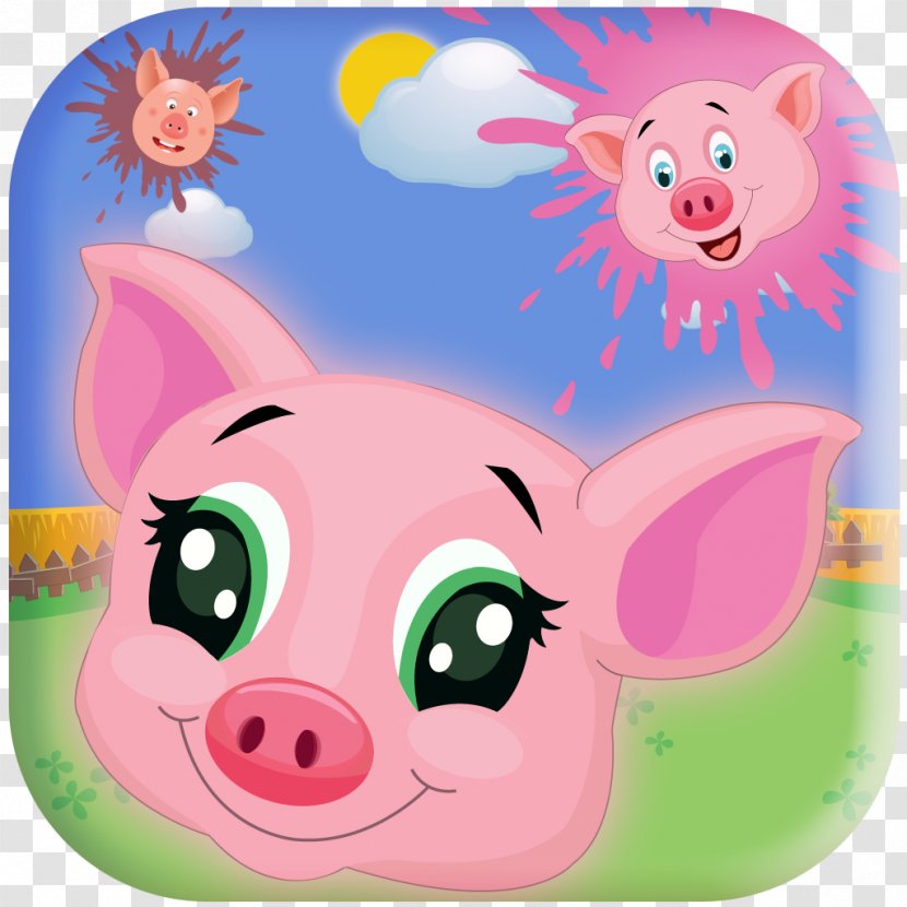 Pig Clip Art Illustration Product Pink M - Vertebrate Transparent PNG