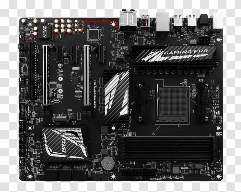 MSI 970A GAMING PRO CARBON Motherboard Socket AM3+ ATX - Msi - Atx Transparent PNG