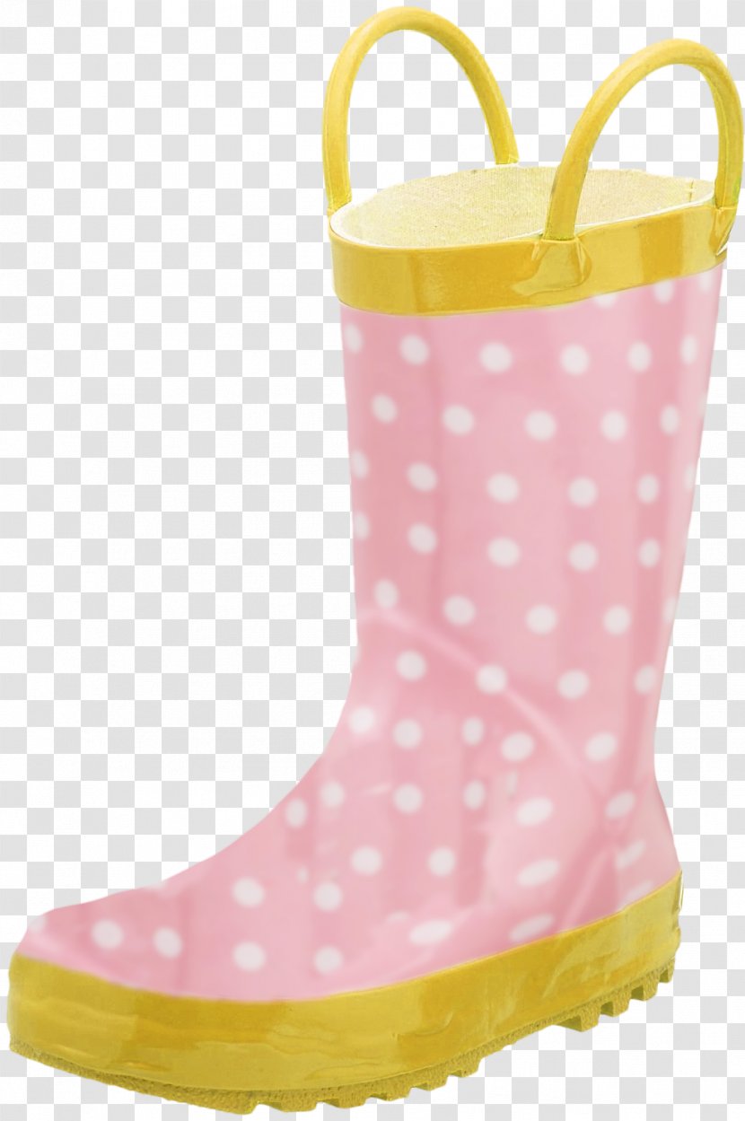 Polka Dot Pink - Wave - Boots Transparent PNG