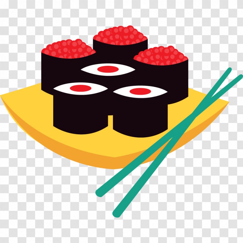 Sushi Japanese Cuisine Cartoon - Nori Transparent PNG