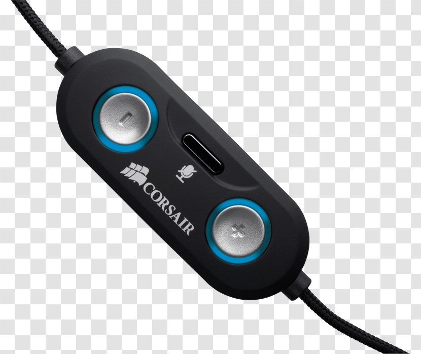 Headphones CORSAIR Gaming Audio Series HS1 USB Headset Vengeance 1500 Dolby 7.1 Corsair Components - Gamer Transparent PNG