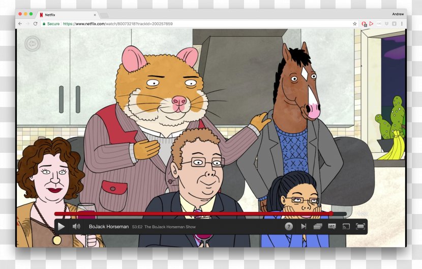 Comics Character Cat-like Cartoon YouTube - Mammal - Bojack Horseman Transparent PNG