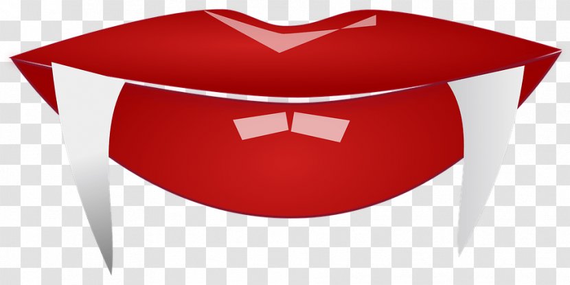 Fang Vampire Tooth Clip Art - Red Transparent PNG
