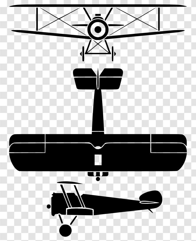 Sopwith Camel Airplane First World War Aviation Company Drawing - Monochrome Photography Transparent PNG