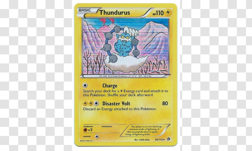 Thundurus Magic Madhouse Yellow Pokémon - Pokemon Transparent PNG